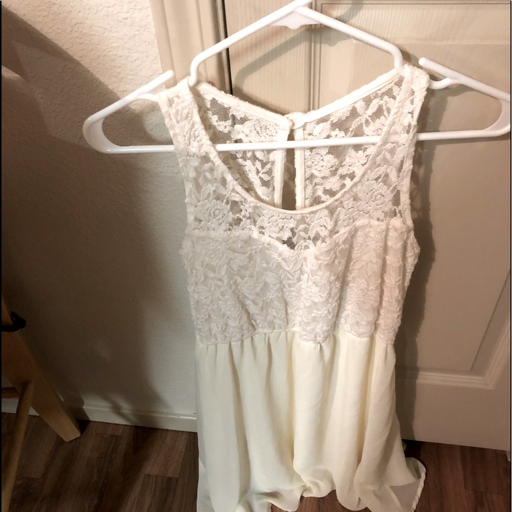 Cute Joyce Leslie cream short dress.